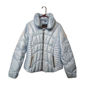 🔥🔥Guess Sky Blue Down Puffer Jacket L/Excellent Condition 🔥🔥